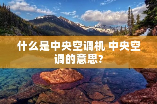 什么是中央空调机 中央空调的意思?