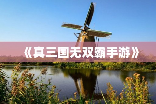 《真三国无双霸手游》：重温经典战役，征战三国