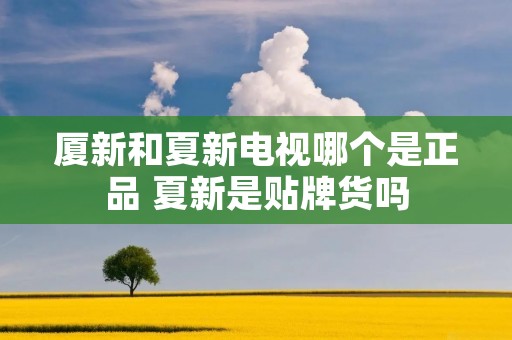 厦新和夏新电视哪个是正品 夏新是贴牌货吗 厦新和夏新电视哪个是正品 夏新是贴牌货吗