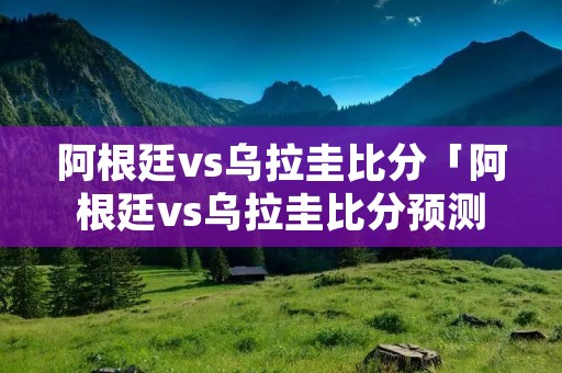 阿根廷vs乌拉圭比分「阿根廷vs乌拉圭比分预测网易」