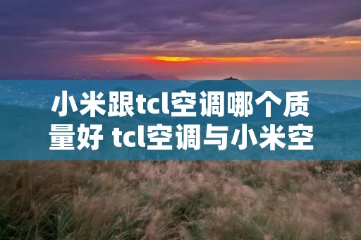 小米跟tcl空调哪个质量好 tcl空调与小米空调哪个好 小米跟tcl空调哪个质量好 tcl空调与小米空调哪个好