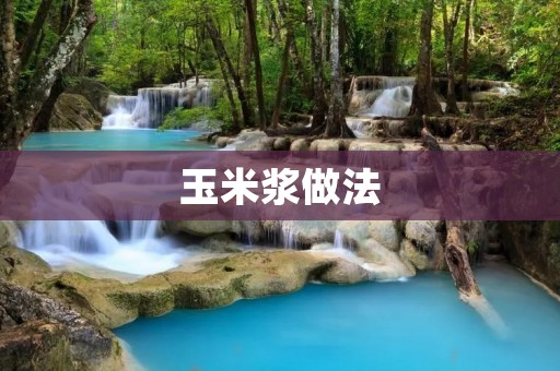 玉米浆做法:简单易学,营养美味 玉米浆做法:简单易学,营养美味
