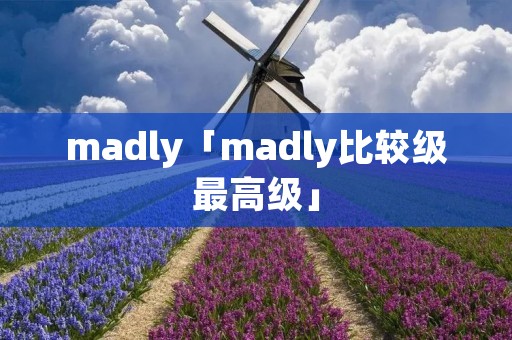 madly「madly比较级最高级」 madly「madly比较级最高级」