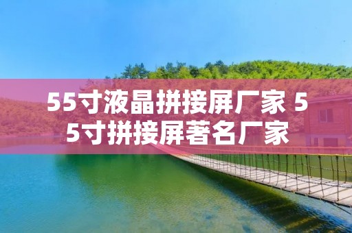 55寸液晶拼接屏厂家 55寸拼接屏著名厂家