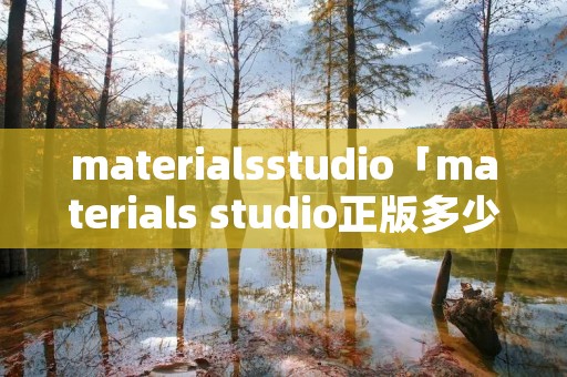 materialsstudio「materials studio正版多少钱」