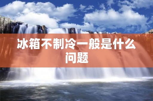 冰箱不制冷一般是什么问题 冰箱不制冷一般是什么问题