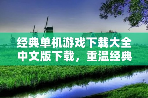 经典单机游戏下载大全中文版下载，重温经典，畅享游戏乐趣！