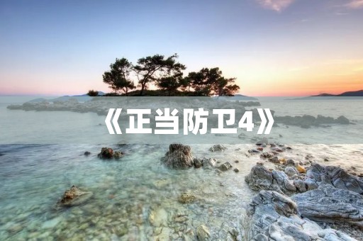 《正当防卫4》:再次展现警察的职业荣誉与艰辛
