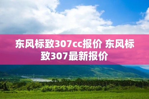 东风标致307cc报价 东风标致307最新报价