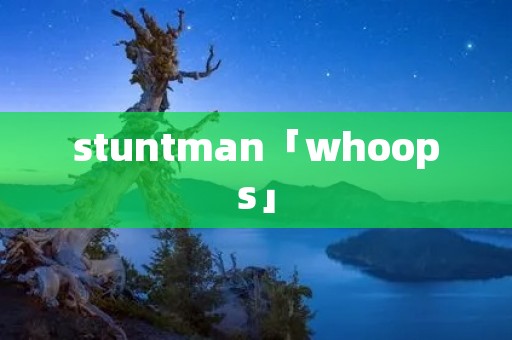 stuntman「whoops」