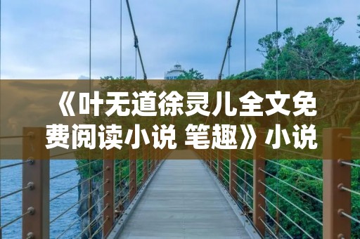 《叶无道徐灵儿全文免费阅读小说 笔趣》小说全集简介