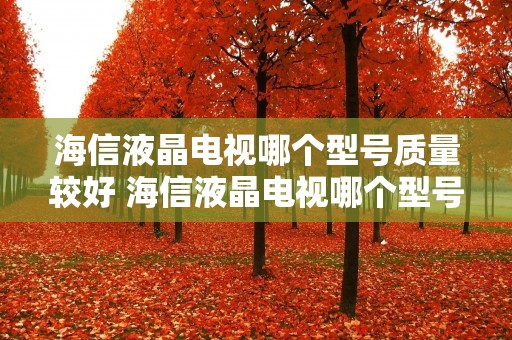 海信液晶电视哪个型号质量较好 海信液晶电视哪个型号质量较好些