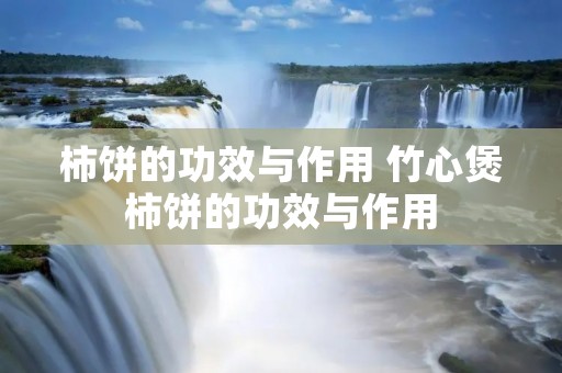柿饼的功效与作用 竹心煲柿饼的功效与作用