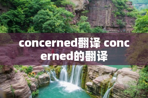 concerned翻译 concerned的翻译
