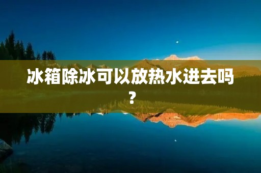 冰箱除冰可以放热水进去吗？