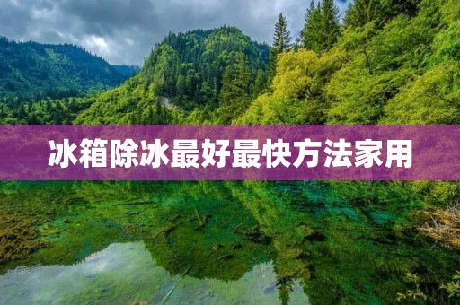 冰箱除冰最好最快方法家用