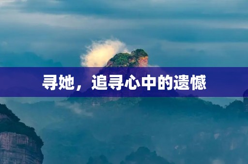 寻她,追寻心中的遗憾 寻她,追寻心中的遗憾