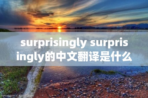 surprisingly surprisingly的中文翻译是什么 surprisingly surprisingly的中文翻译是什么