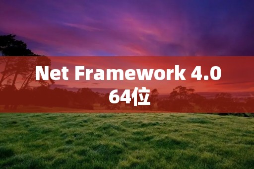 Net Framework 4.0 64位:强大的开发平台 Net Framework 4.0 64位:强大的开发平台