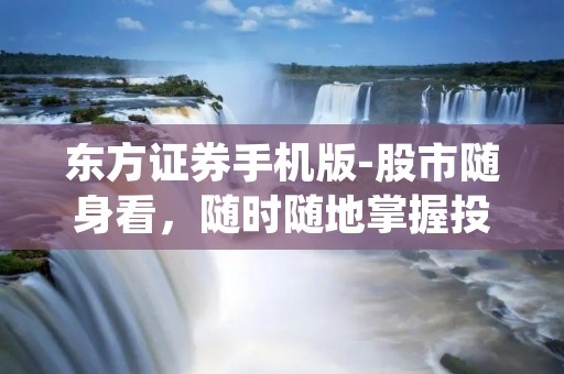 东方证券手机版-股市随身看，随时随地掌握投资机会