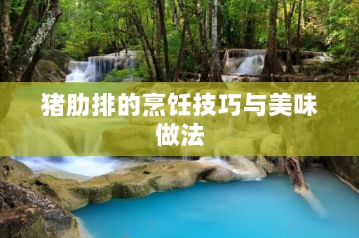猪肋排的烹饪技巧与美味做法