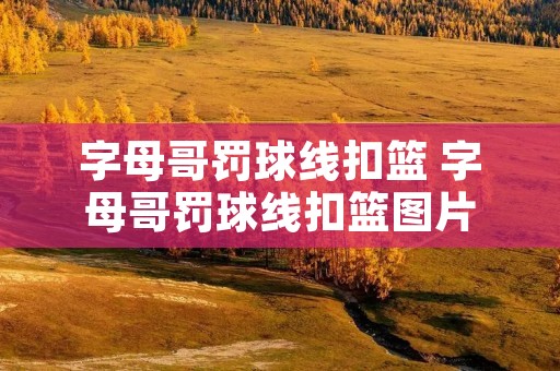 字母哥罚球线扣篮 字母哥罚球线扣篮图片