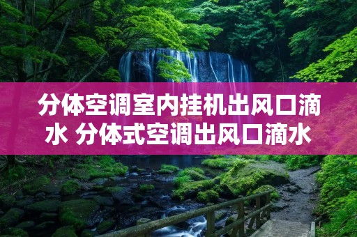 分体空调室内挂机出风口滴水 分体式空调出风口滴水 分体空调室内挂机出风口滴水 分体式空调出风口滴水