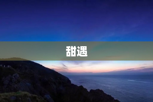 甜遇：命中注定的甜蜜相遇