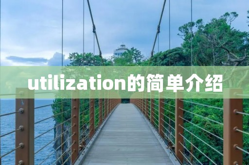 utilization的简单介绍 utilization的简单介绍