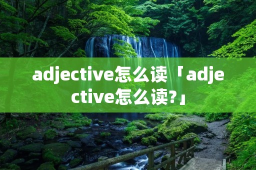 adjective怎么读「adjective怎么读?」
