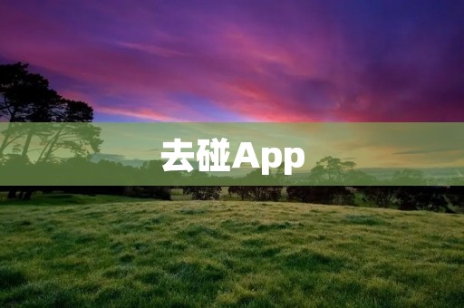 去碰App：让你的社交生活更加丰富多彩！