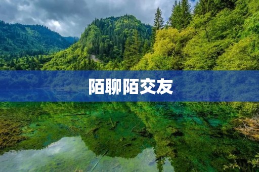 陌聊陌交友：打破陌生，开启新的友情之旅