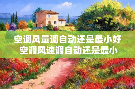 空调风量调自动还是最小好 空调风速调自动还是最小好