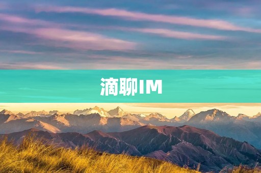 滴聊IM：畅快沟通，高效协作的即时通讯工具