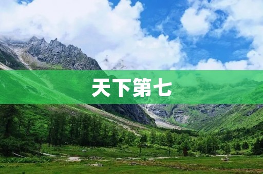 天下第七:纵横天下的绝世高手