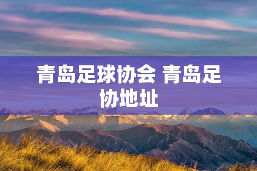 青岛足球协会 青岛足协地址 青岛足球协会 青岛足协地址