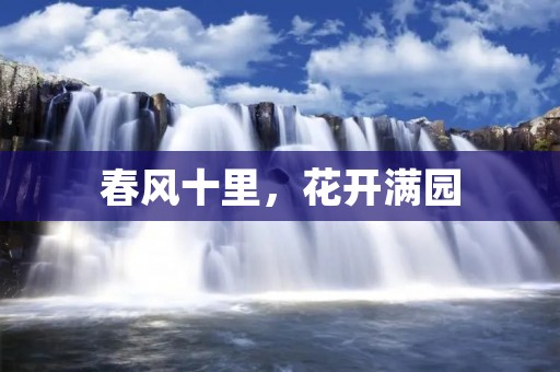 春风十里，花开满园：春日里的美丽风景
