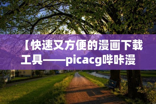 【快速又方便的漫画下载工具——picacg哔咔漫画下载】 【快速又方便的漫画下载工具——picacg哔咔漫画下载】