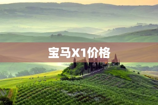 宝马X1价格:豪华与性能的完美结合 宝马X1价格:豪华与性能的完美结合
