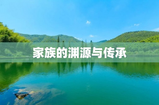 家族的渊源与传承:探索族谱的历史与意义 家族的渊源与传承:探索族谱的历史与意义