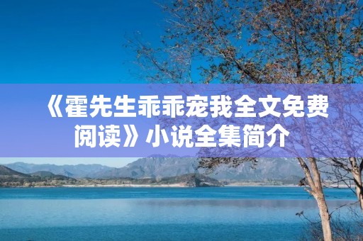 《霍先生乖乖宠我全文免费阅读》小说全集简介