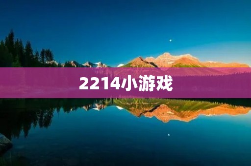 2214小游戏:最新最火的益智游戏,挑战你的智力极限!