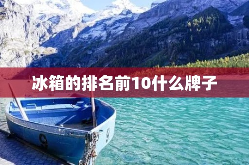 冰箱的排名前10什么牌子