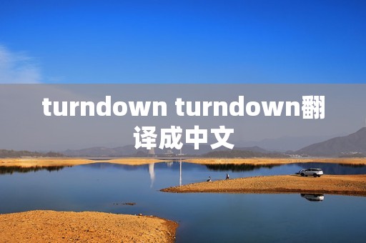 turndown turndown翻译成中文