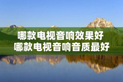 哪款电视音响效果好 哪款电视音响音质最好