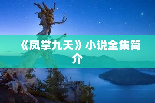 《凤掌九天》小说全集简介