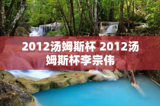 2012汤姆斯杯 2012汤姆斯杯李宗伟 2012汤姆斯杯 2012汤姆斯杯李宗伟