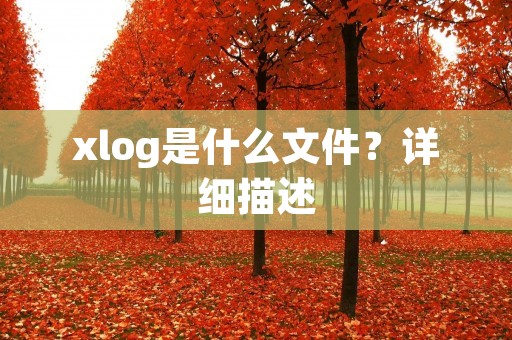 xlog是什么文件？详细描述