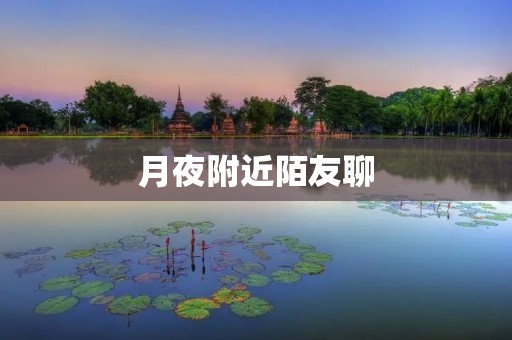 月夜附近陌友聊:寻找灵魂共鸣的夜晚交流 月夜附近陌友聊:寻找灵魂共鸣的夜晚交流