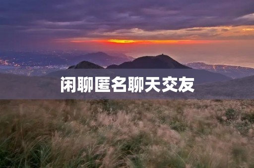 闲聊匿名聊天交友:畅享无拘束的互动社交平台 闲聊匿名聊天交友:畅享无拘束的互动社交平台